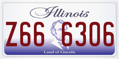IL license plate Z666306