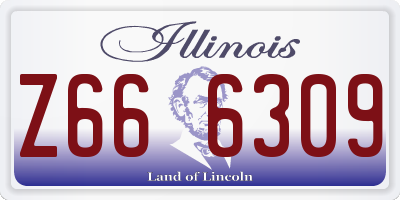 IL license plate Z666309