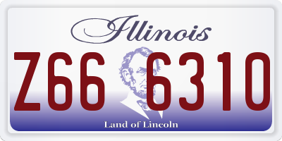 IL license plate Z666310