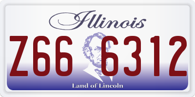 IL license plate Z666312
