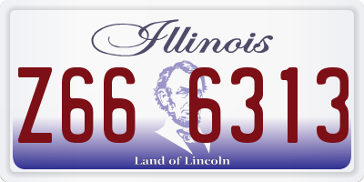 IL license plate Z666313
