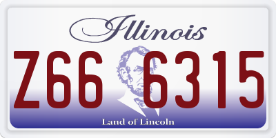 IL license plate Z666315