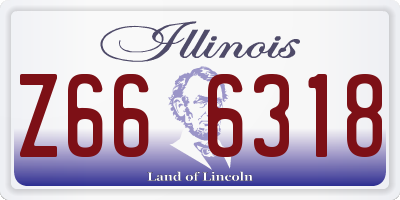 IL license plate Z666318