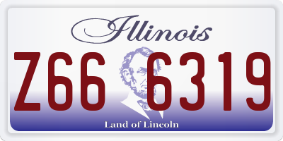 IL license plate Z666319