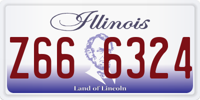 IL license plate Z666324