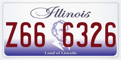 IL license plate Z666326