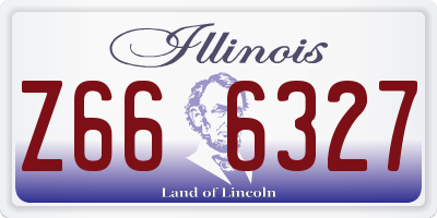 IL license plate Z666327