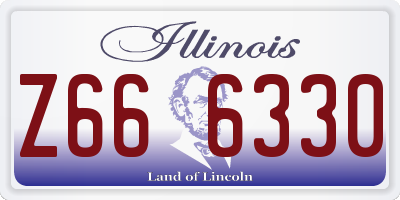 IL license plate Z666330
