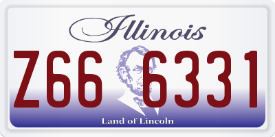 IL license plate Z666331