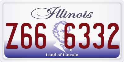 IL license plate Z666332