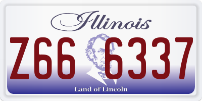 IL license plate Z666337