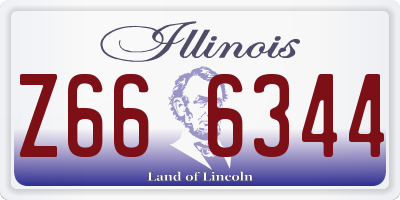 IL license plate Z666344