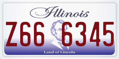 IL license plate Z666345