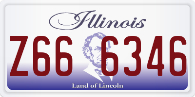IL license plate Z666346
