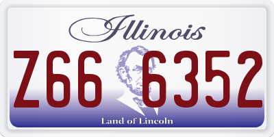 IL license plate Z666352