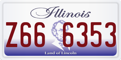 IL license plate Z666353