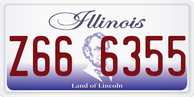 IL license plate Z666355