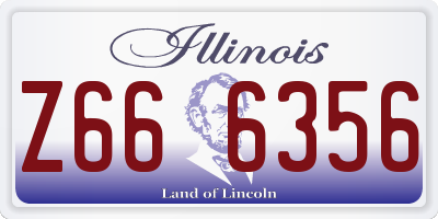 IL license plate Z666356