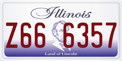 IL license plate Z666357