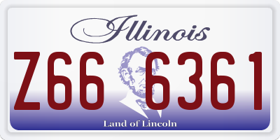 IL license plate Z666361