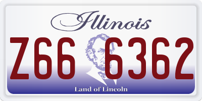IL license plate Z666362