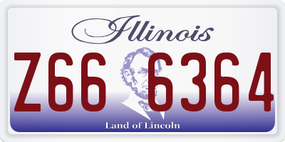 IL license plate Z666364