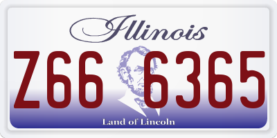 IL license plate Z666365