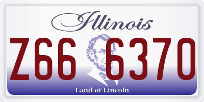 IL license plate Z666370