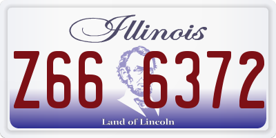 IL license plate Z666372