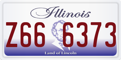 IL license plate Z666373