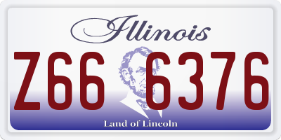 IL license plate Z666376