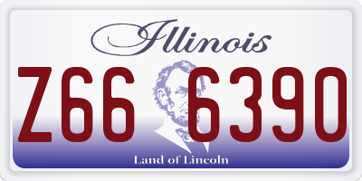 IL license plate Z666390