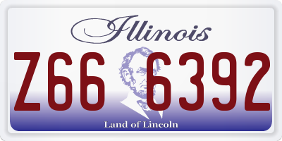 IL license plate Z666392