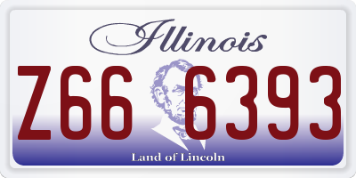 IL license plate Z666393