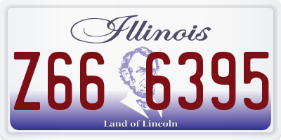 IL license plate Z666395