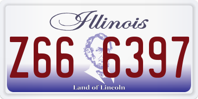 IL license plate Z666397