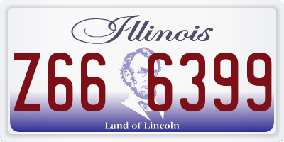 IL license plate Z666399