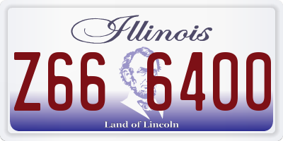 IL license plate Z666400