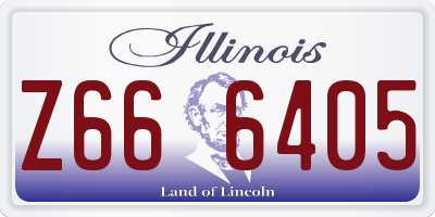 IL license plate Z666405