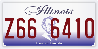 IL license plate Z666410