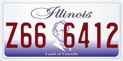 IL license plate Z666412