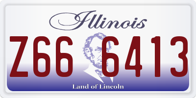 IL license plate Z666413