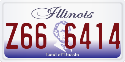 IL license plate Z666414
