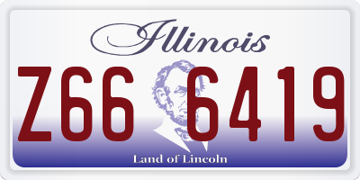 IL license plate Z666419
