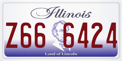 IL license plate Z666424