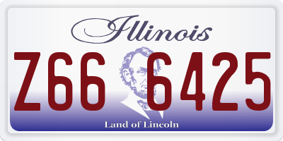 IL license plate Z666425