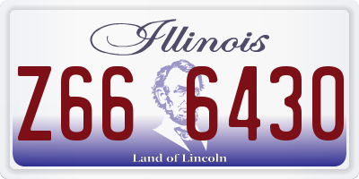 IL license plate Z666430