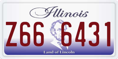 IL license plate Z666431