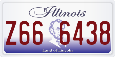 IL license plate Z666438