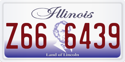 IL license plate Z666439
